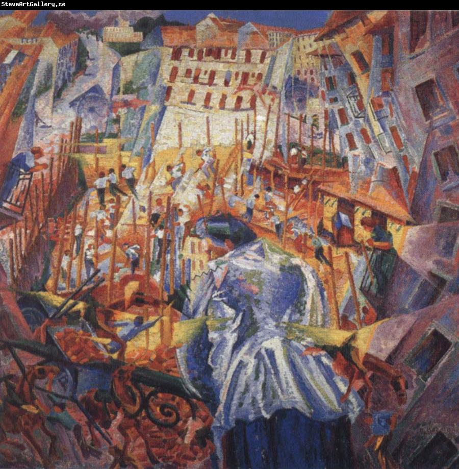 Umberto Boccioni THe Street Penetrates the House